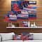 Designart - Wooden Sailboat Over Ocean - Nautical Painting Print on Wrapped Canvas
